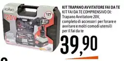 Emisfero KIT TRAPANO AVVITATORE FAI DA TE KOMBO offerta