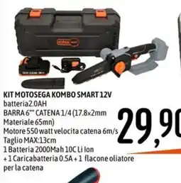 Emisfero KIT MOTOSEGA KOMBO SMART 12V offerta