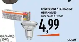 Emisfero Lampadine OSRAM GU10 offerta