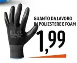 Emisfero GUANTO DA LAVORO IN POLIESTERE E FOAM offerta