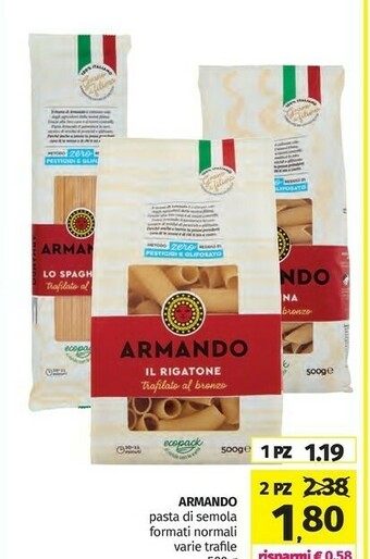 Pam Pasta di semola offerta