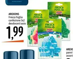 Emisfero AREXONS Fresca Foglia deodoranti auto offerta