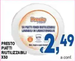 DEM Presto Piatti Riutilizzabili offerta