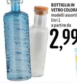 Emisfero BOTTIGLIA IN VETRO COLORATA offerta