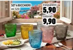 Emisfero SET 6 BICCHIERI offerta