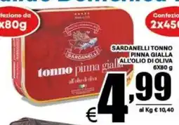 DEM SARDANELLE tonno pinna gialla offerta