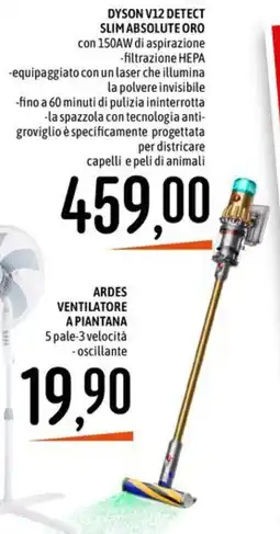 Emisfero DYSON V12 DETECT SLIM ABSOLUTE ORO offerta