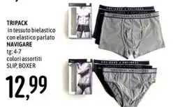 Emisfero TRIPACK in tessuto bielastico con elastico parlato NAVIGARE offerta