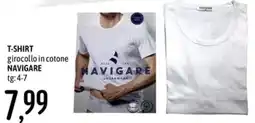 Emisfero T-SHIRT girocollo in cotone NAVIGARE offerta