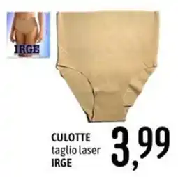 Emisfero CULOTTE taglio laser IRGE offerta