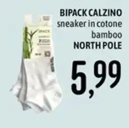 Emisfero sneaker in cotone bamboo NORTH POLE offerta
