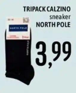 Emisfero TRIPACK CALZINO sneaker NORTH POLE offerta