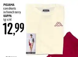 Emisfero Pigiama con shorts in french terry KAPPA offerta