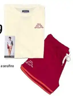 Emisfero Pigiama con shorts in french terry KAPPA offerta