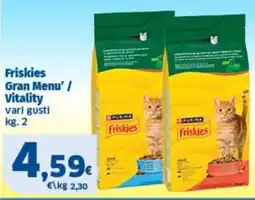 Sigma Friskies Gran Menu' / Vitality offerta