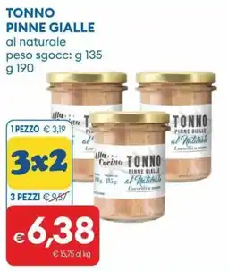 MD Discount TONNO PINNE GIALLE al Naturale offerta