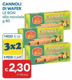 MD Discount Cannoli di wafer Le Bon alla nocciola offerta