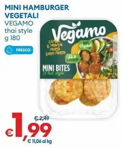 MD Discount MINI HAMBURGER VEGETALI Vegamo offerta