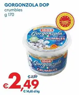 MD Discount IGOR Gorgonzola DOP crumbles offerta