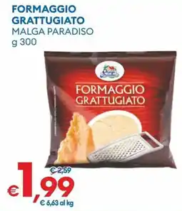 MD Discount Formaggio Grattugiato Malga Paradiso offerta