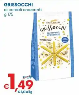 MD Discount Grissocchi ai cereali croccanti TRE FORNARI offerta