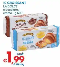 MD Discount LA DOLCE Croissant cioccolato/crema offerta