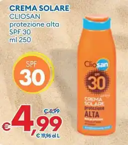 MD Discount Crema solare Cliosan protezione alta offerta
