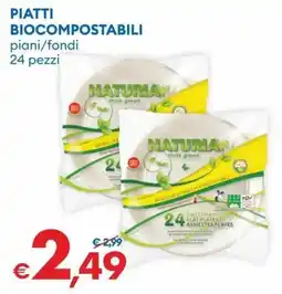 MD Discount PIATTI BIODEGRADABILI COMPOSTABILI offerta