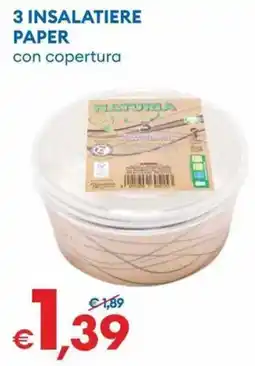 MD Discount INSALATIERE PAPER NATURMA offerta