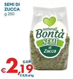 MD Discount naturali Bontà SEMI di Zucca offerta