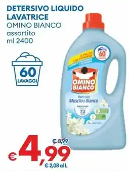 MD Discount Detersivo liquido lavatrice Omino Bianco offerta