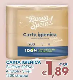 MD Discount Carta igienica Buona Spesa! offerta