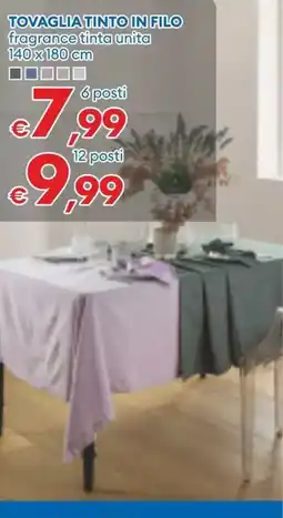 MD Discount TOVAGLIA TINTO IN FILO fragrancce tinta unita offerta