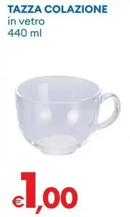 MD Discount Tazza colazione in vetro offerta