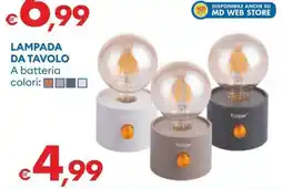 MD Discount LAMPADA DA TAVOLO Kooper offerta