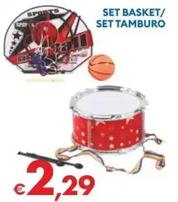 MD Discount SET BASKET/SET TAMBURO offerta