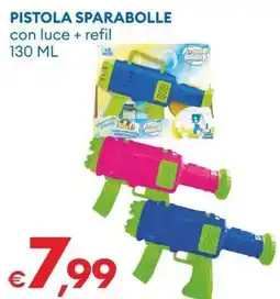 MD Discount PISTOLA SPARABOLLE con luce + refil offerta