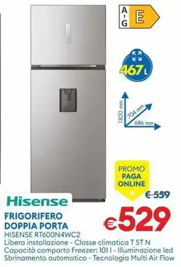 MD Discount Hisense FRIGORIFERO DOPPIA PORTA offerta