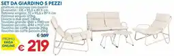MD Discount SET DA GIARDINO 5 PEZZI offerta