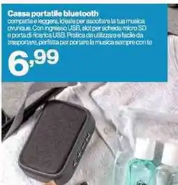In'S Mercato Cassa portatile bluetooth offerta