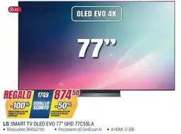 Trony LG SMART TV OLED EVO 77" UHD 77C55LA offerta
