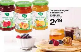 Composta di fragola/ di albicocca/di arancia Bio