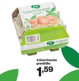 In'S Mercato 4 uova fresche grandi biologiche offerta