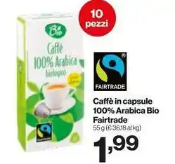 In'S Mercato Caffè in capsule 100% Arabica Bio Fairtrade offerta