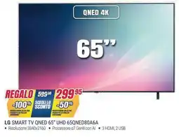 Trony LG SMART TV QNED 65" UHD 65QNED80A6A offerta