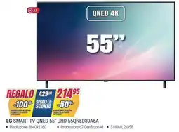 Trony LG SMART TV QNED 55" UHD 55QNED80A6A offerta