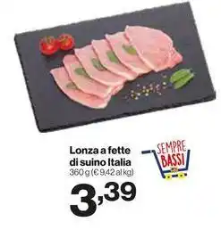In'S Mercato Lonza a fette di suino Italia offerta