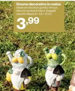 In'S Mercato Gnomo decorativo in resina offerta