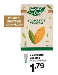 In'S Mercato 2 Cotolette Vegetali offerta