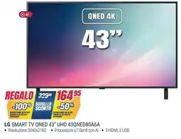 Trony LG SMART TV QNED 43" UHD 43QNED80A6A offerta